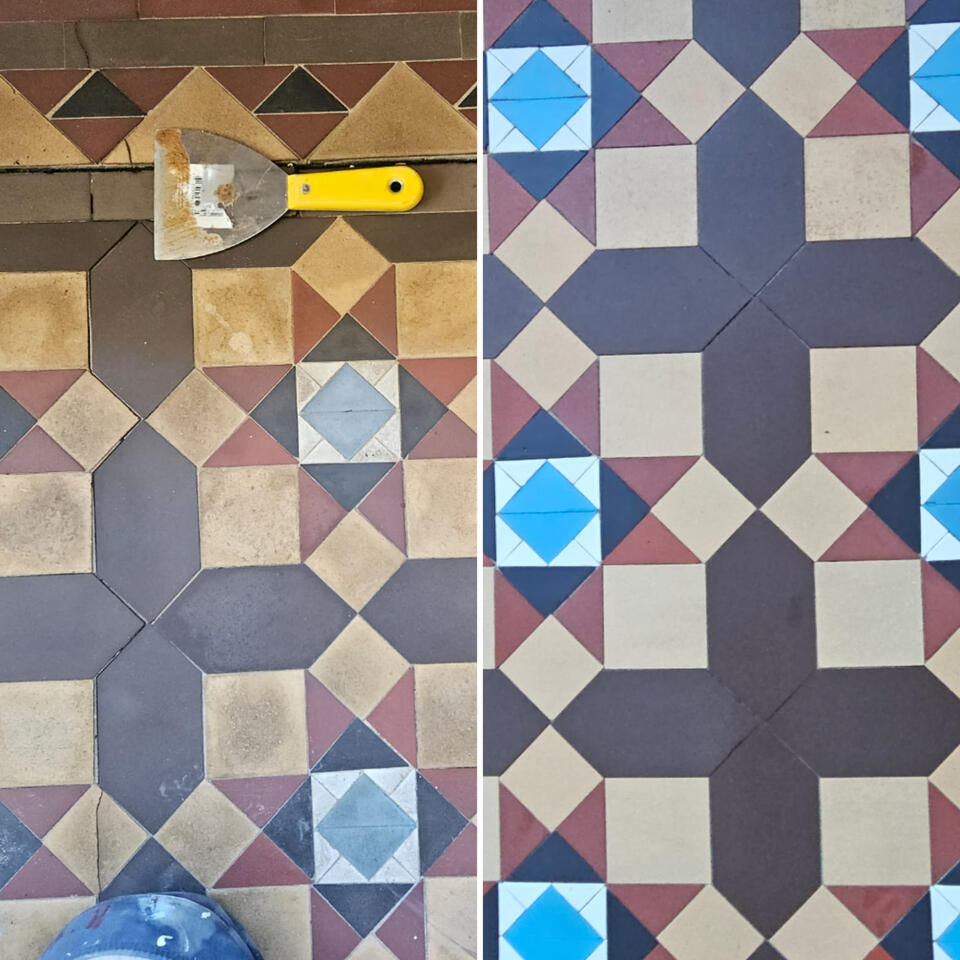 heritage tessellated mosaic tile cleaning and repair