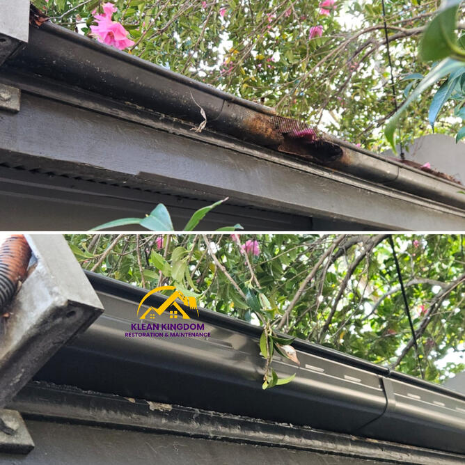 Colorbond gutter replacement on rusted heritage cottage roof, Marrickville, Sydney — Klean Kingdom
